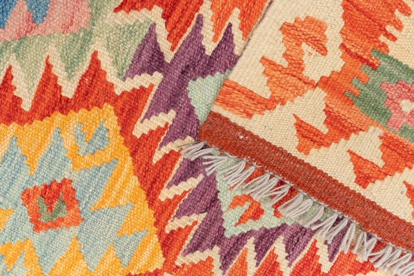 Kilim Afegão 205x133 cm.