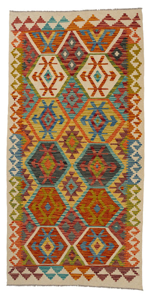 Kilim Afegão 198x98 cm.