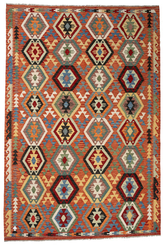 Kilim Afegão 296x208 cm.