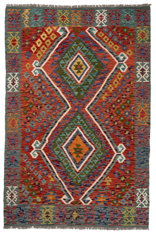 Kilim Afegão 215x139 cm.