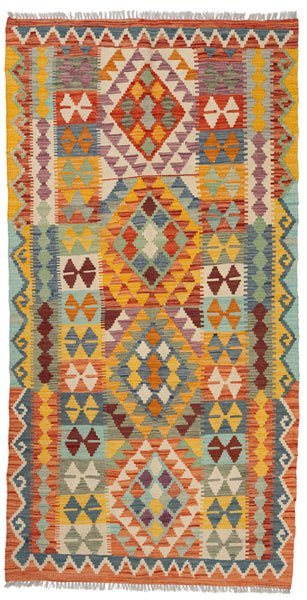Kilim Afegão 200x100 cm.
