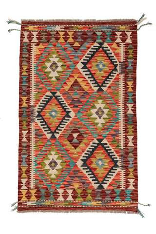 Kilim Afegão 125x79 cm.