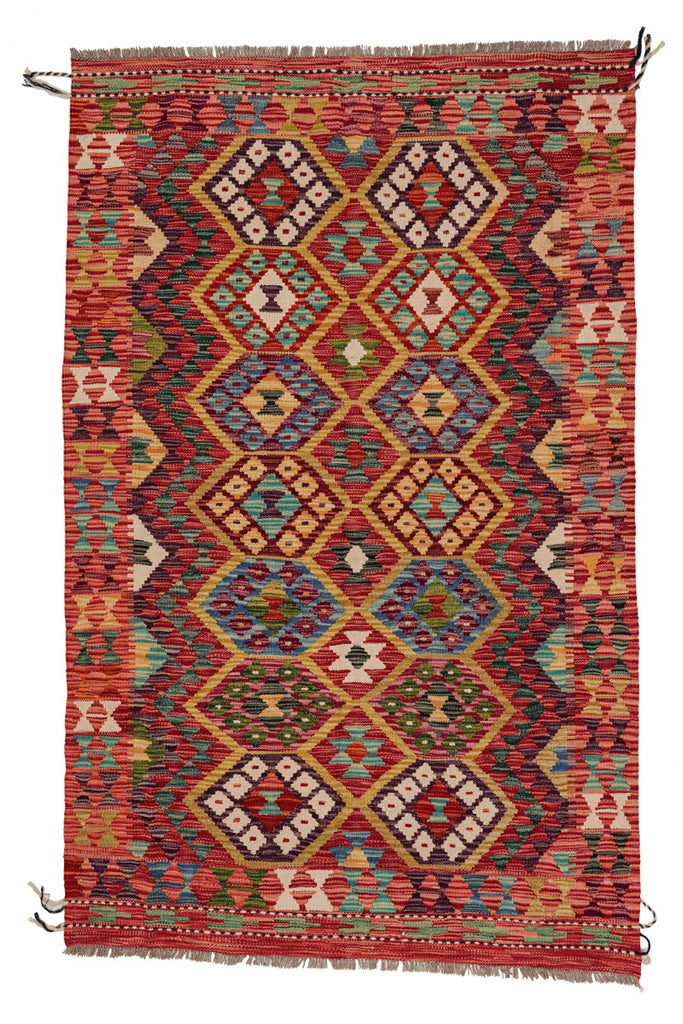 Kilim Afegão 188x123 cm.