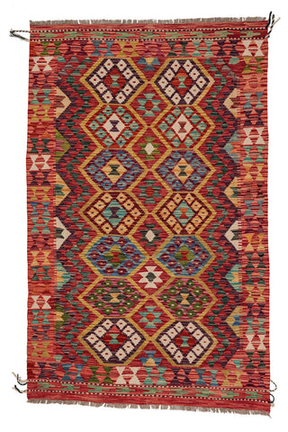 Kilim Afegão 188x123 cm.