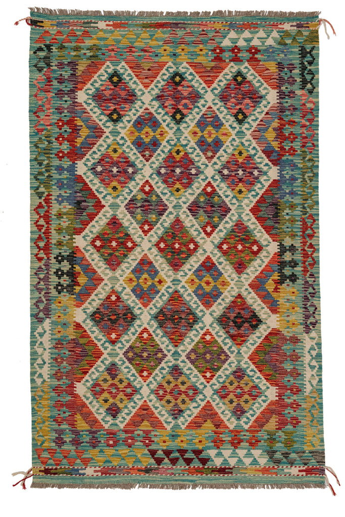 Kilim Afegão 195x124 cm.