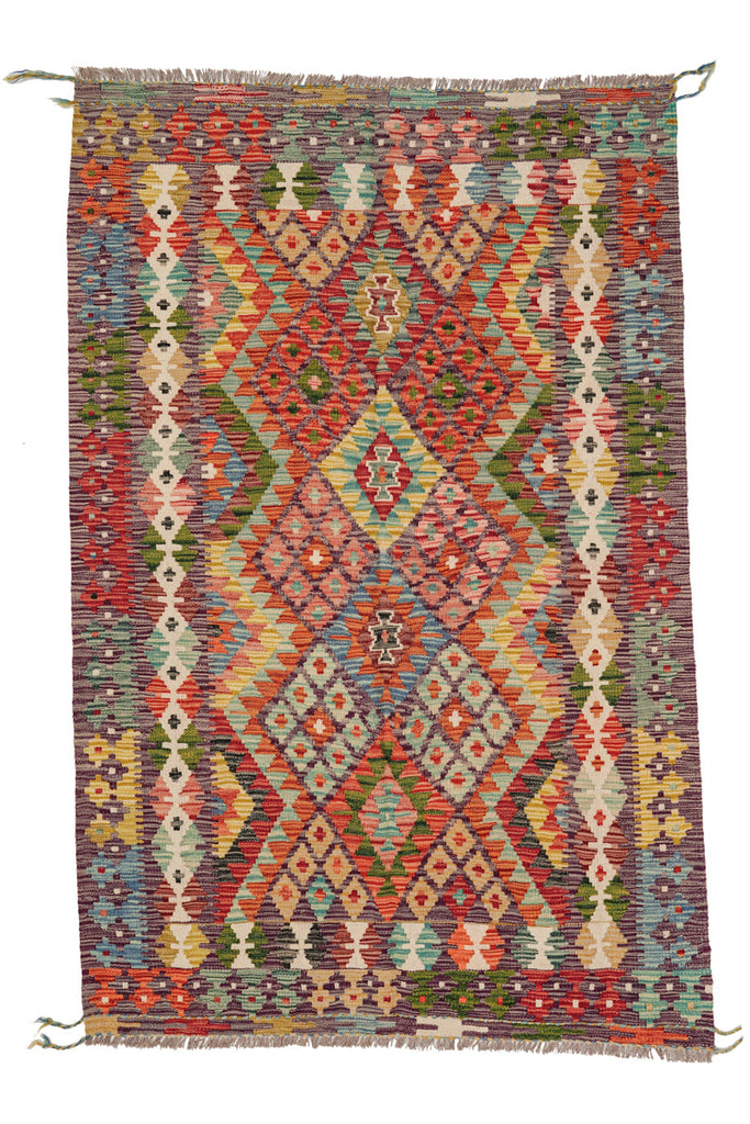 Kilim Afegão 185x122 cm.
