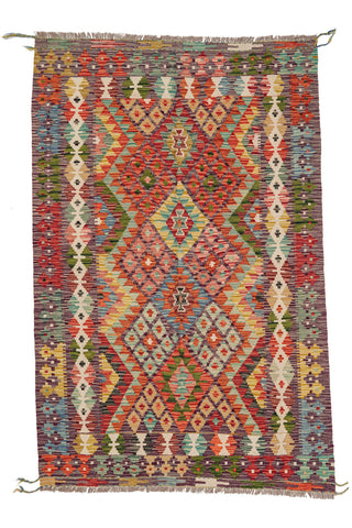 Kilim Afegão 185x122 cm.