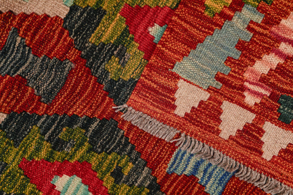 Kilim Afegão 296x198 cm.