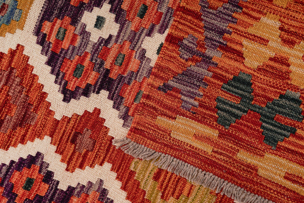 Kilim Afegão 296x202 cm.