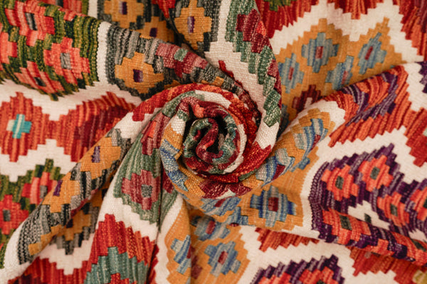 Kilim Afegão 296x202 cm.