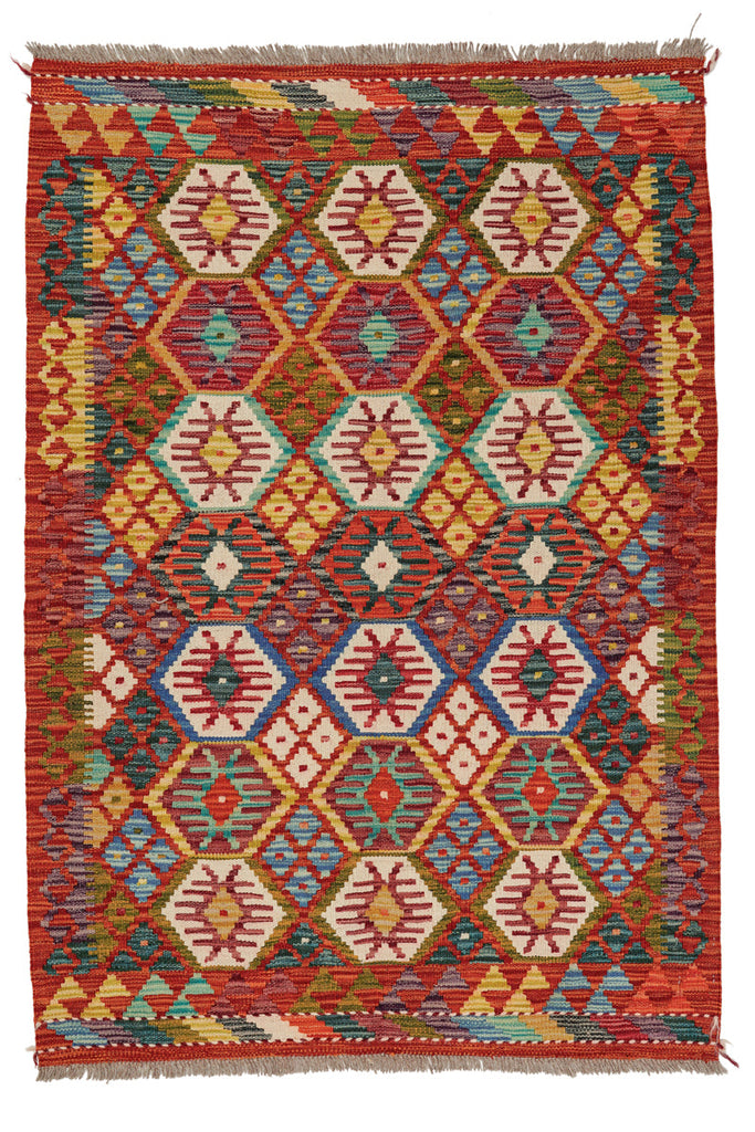 Kilim Afegão 143x101 cm.