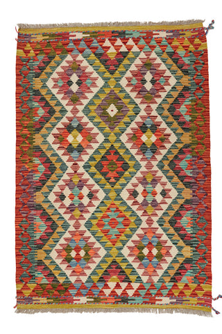 Kilim Afegão 144x100 cm.