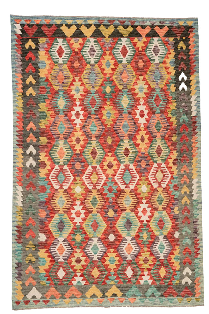 Kilim Afegão 296x200 cm.