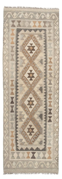 Kilim Afegão Natural 231x79 cm.