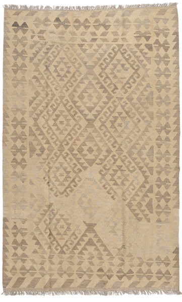 Kilim Afegão Natural 197x122 cm.