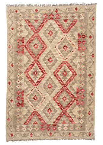 Kilim Afegão 188x126 cm.