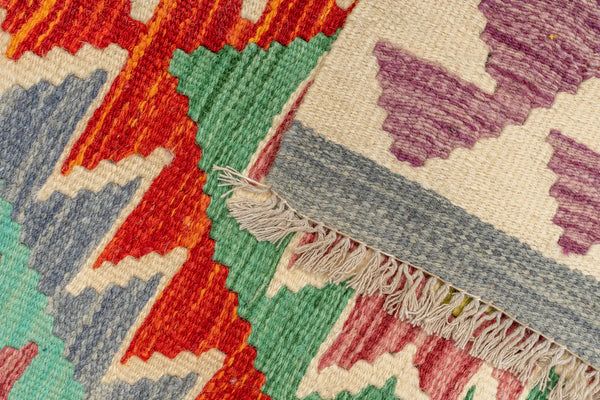 Kilim Afegão 183x123 cm.