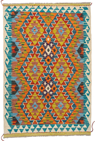 Kilim Afegão 122x83 cm.