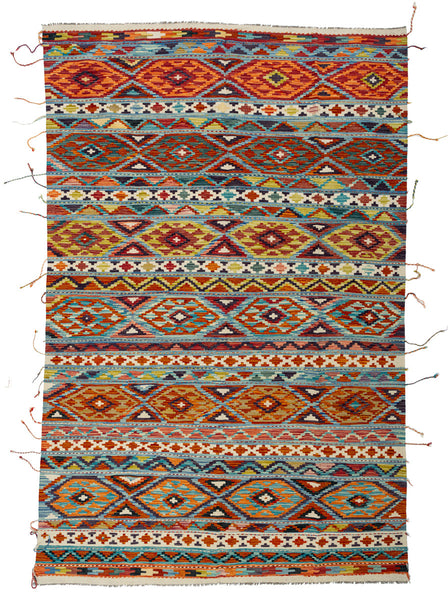 Kilim Afegão 302x200 cm.