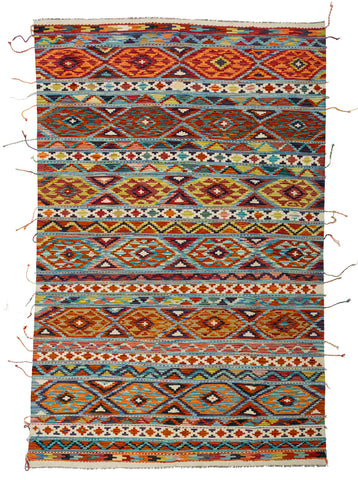 Kilim Afegão 302x200 cm.