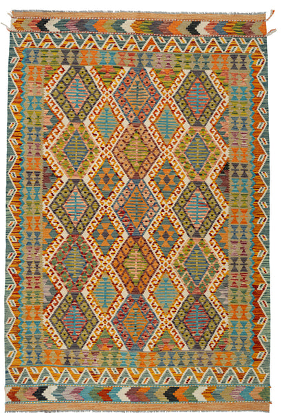 Kilim Afegão 253x168 cm.
