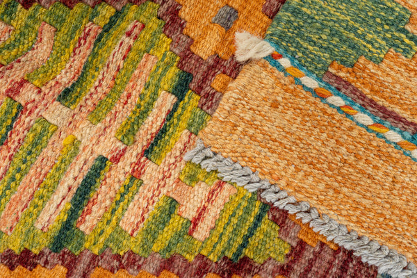 Kilim Afegão 253x168 cm.