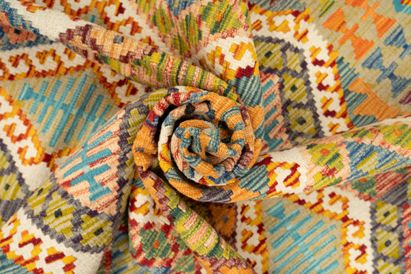 Kilim Afegão 253x168 cm.