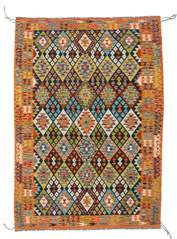 Kilim Afegão 254x176 cm.