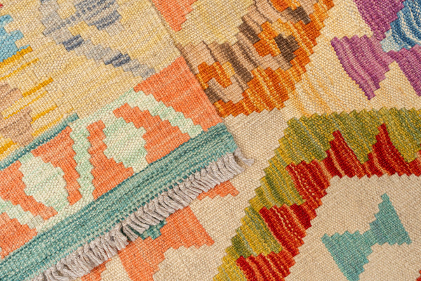 Kilim Afegão 195x132 cm.